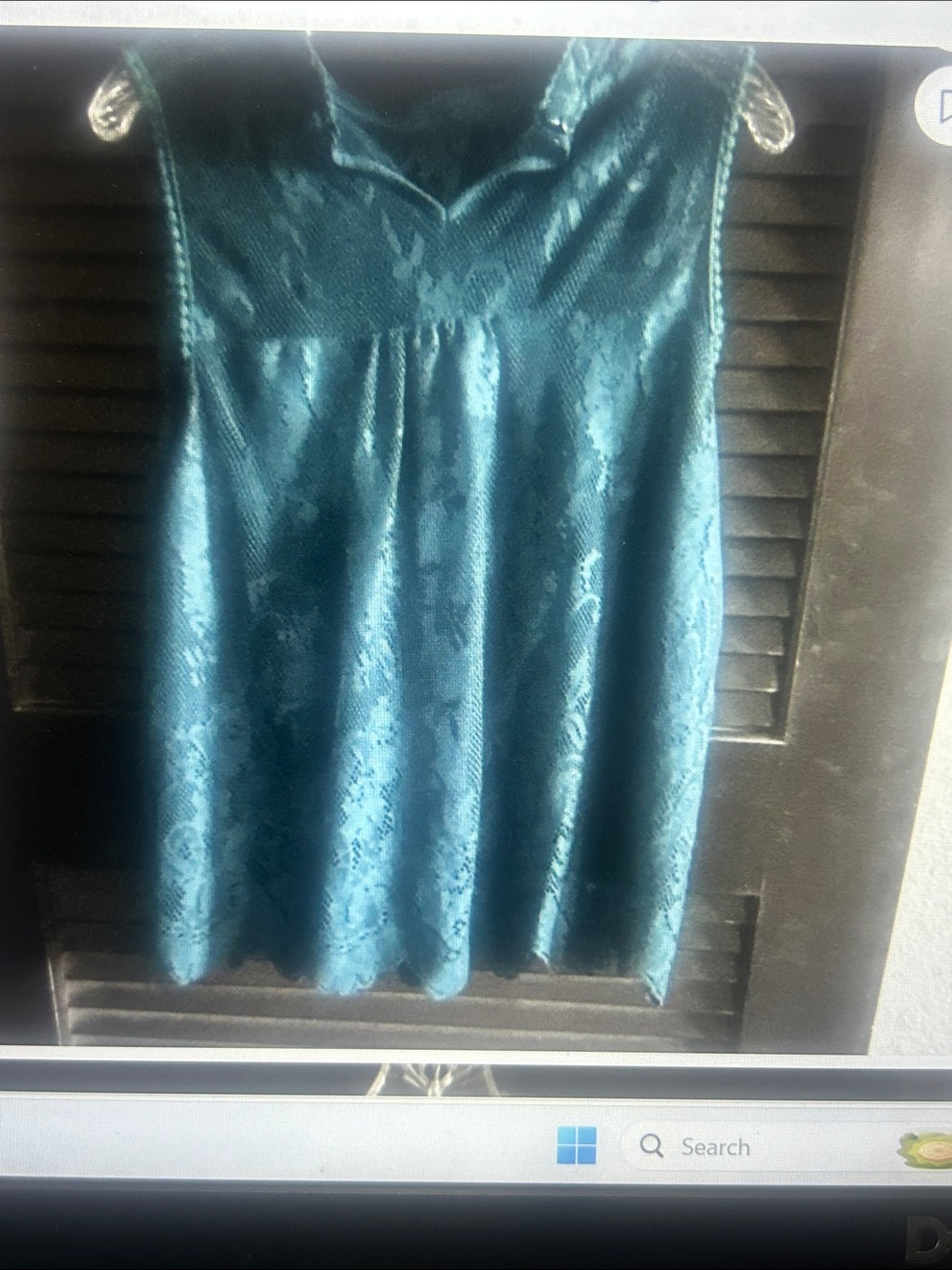 Sweet Rain Teal Lace Mini Dress